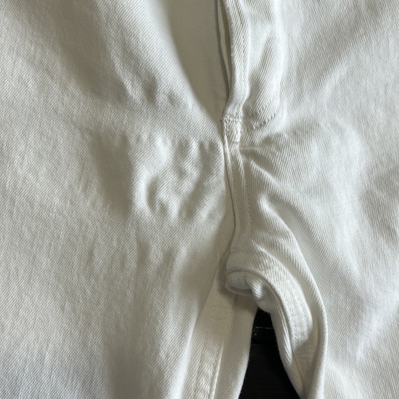 AGOLDE Riley Jean Crop White Button Fly High Rise Straight Jean Sz 32 - Picture 16 of 16